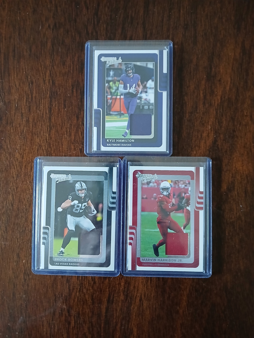 Donruss Threads Football Card Lot - Blue, Black, Red